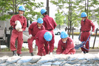 早朝抜き打ち風水害初動活動態勢訓練