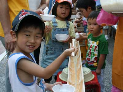 七夕流しそうめん大会