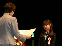 しながわ環境大賞授賞式(松本さん)