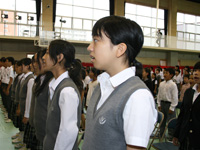 小中一貫校八潮学園落成式(校歌斉唱)1