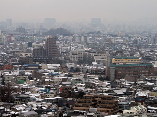 朝の雪景色