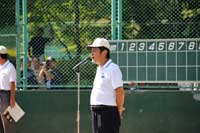 100829三野宮品川区少年野球連盟会長