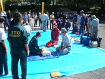 AED操作訓練風景