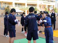 日野学園学校防災訓練