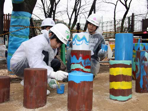 鮫洲運動公園改修工事見学体験会