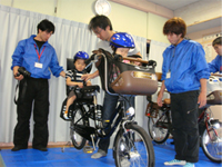 幼児2人同乗用自転車安全教室開催