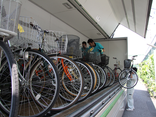 岩手県宮古市へリサイクル自転車を提供