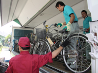 岩手県宮古市へリサイクル自転車を提供