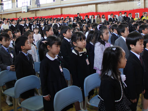 大井第一小学校入学式