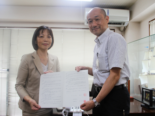 武藤代表取締役と鈴木防災課長