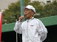 品川区グラウンド・ゴルフ協会 長坂会長あいさつ