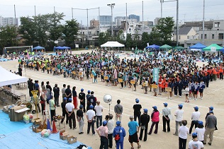 運動会開会式の様子