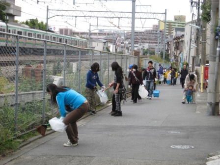 JR線路沿い