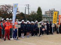 荏原第五地区の総合防災訓練に都立大崎高校の生徒が初参加2