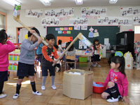 浜川幼稚園　餅つき会2