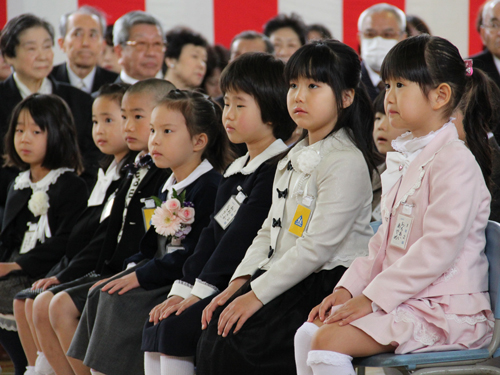 山中小学校入学式