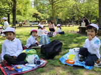 新緑の日比谷公園でお昼ご飯