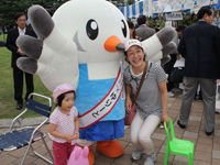 ゆりーとと記念撮影