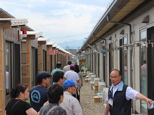 仮設住宅を見学