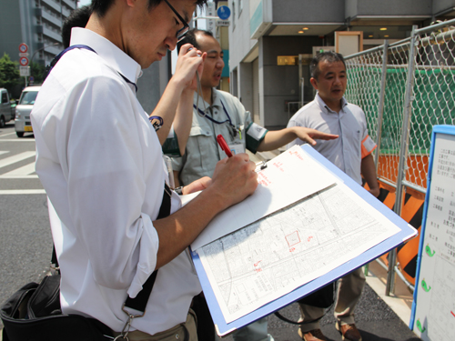 都市復興模擬訓練 まちの点検