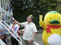 セレモニーでの濱野区長