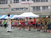 三木小学校・大崎中学校の合同ブラスバンド演奏