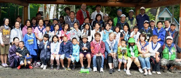 親子キャンプ(2013)集合写真