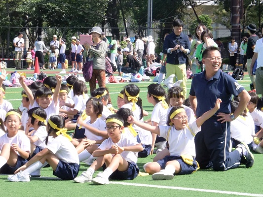 豊葉の杜学園運動会(2013)校長先生と応援