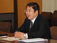 山本宮古市長が濱野区長を訪問