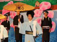 八潮学園の生徒による歌舞伎「白波五人男」