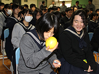 浜川中学校ブンタン出前授業