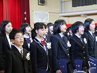 門出の言葉 卒業生合唱