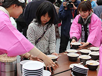 たけのこ汁の無料配布