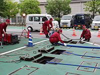 風水害初動活動態勢訓練の様子