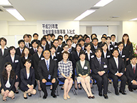 品川区若者就業体験事業入社式 集合写真