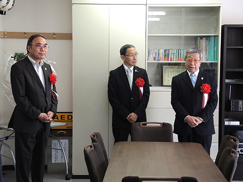 濱野区長　清田会長　鶴見会長