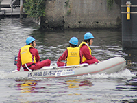 水難救助合同訓練の様子