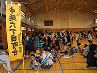 源氏前小と旗台小が連携し地元中学生も参加 避難所確認訓練