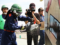 品川区三消防団合同点検 各建物の救出救護