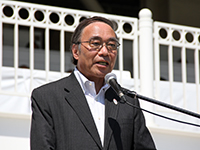 品川区三消防団合同点検 濱野区長あいさつ