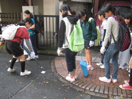 清掃活動 街をきれいに