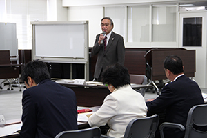 濱野区長のあいさつ