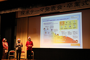 探求テーマ発表会 楽得(らくとく)ロコモ予防(いつでもどこでもロコトレを)