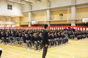 卒業式の会場の様子