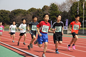 懸命に走る参加ランナー