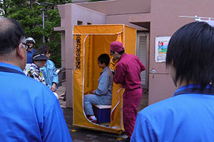 災害用トイレの説明