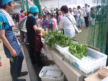 品川区立発達障がい者支援施設「ぷらーす」による野菜販売