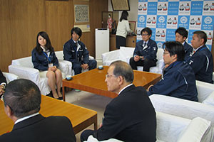 派遣中の職員との懇談