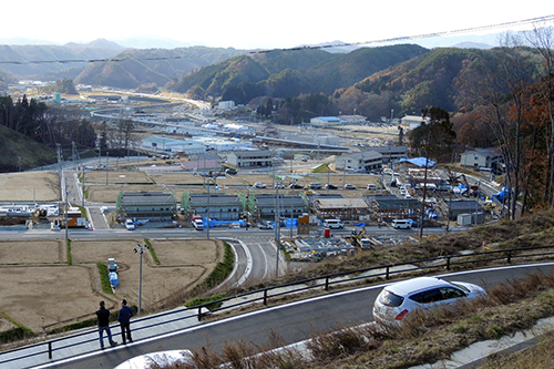 整備された高台団地