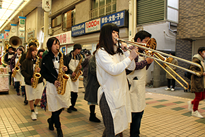 トロンボーンとサックス